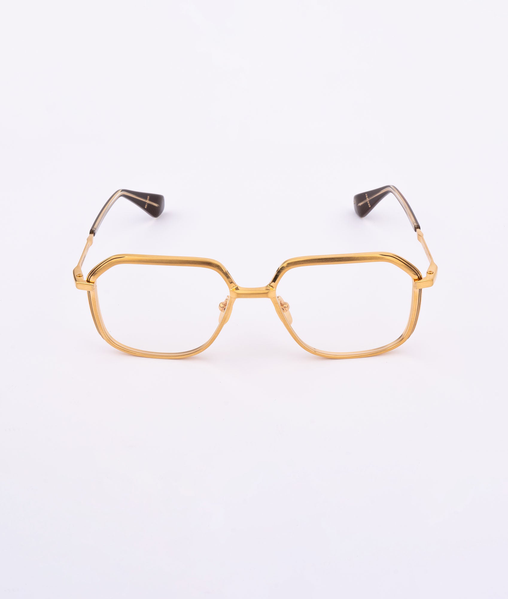 Jacques Marie Mage | AIDA – GOLD/DARK BRONZE/CLEAR LENS / 56/17/145