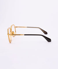 Jacques Marie Mage | AIDA – GOLD/DARK BRONZE/CLEAR LENS / 56/17/145